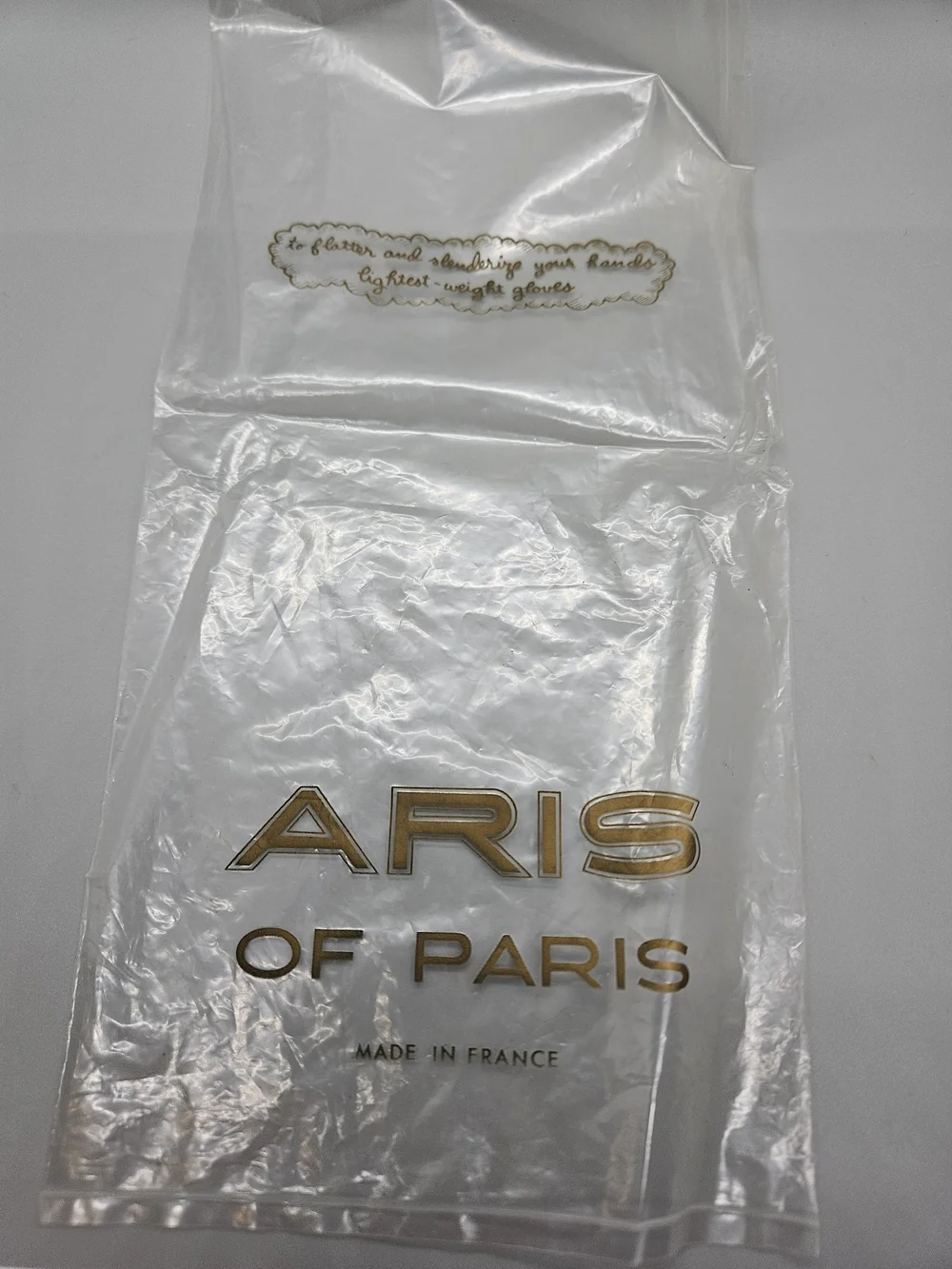 Vtg Aris of Paris Real Kidskin Leather Opera Gloves Size 7 Brown Meacham's Box